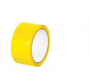 6 Rolls of Yellow Coloured Packing Tape 50mm x 66m
